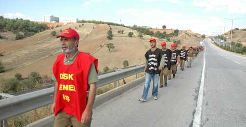 Kent AŞ direnişçileri Afyon'a doğru yürüyor