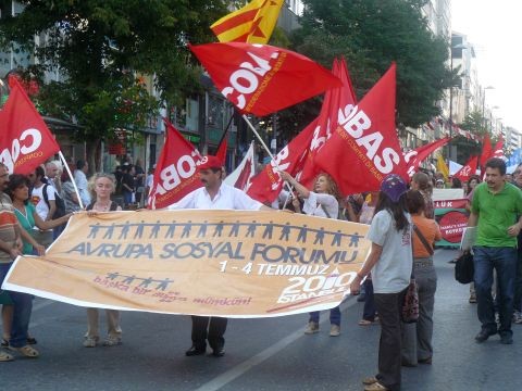Avrupa Sosyal Forumu Taksim Yürüyüşü